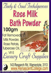 Milk Bath Powder Rose