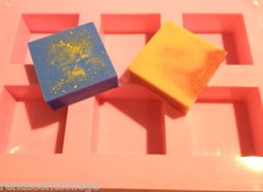 Square (6 Cavity) Silicone Soap Mould