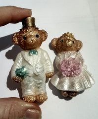 Teddy Wedding (2 Cavity) Silicone Mould