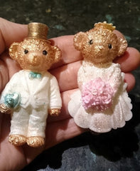 Teddy Wedding (2 Cavity) Silicone Mould