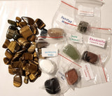 TIGER EYE  Tumbles + 7 Huge Tumbled Gems