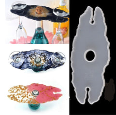Geode Wine Rack Holder Silicone Mould