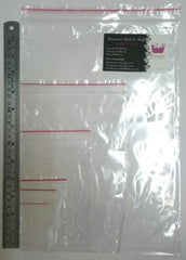 Self Seal Clear Zip Lock Plastic Bags 2.5x3.5in (65 x 85mm) x 100