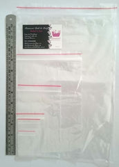 Self Seal Clear Zip Lock Plastic Bags 2 x 3in (50 x 75mm) x 100