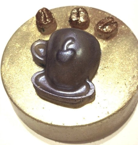 Coffee Cup and Beans Silicone Mould