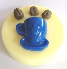 Coffee Cup and Beans Silicone Mould OVERSTOCK SPECIAL