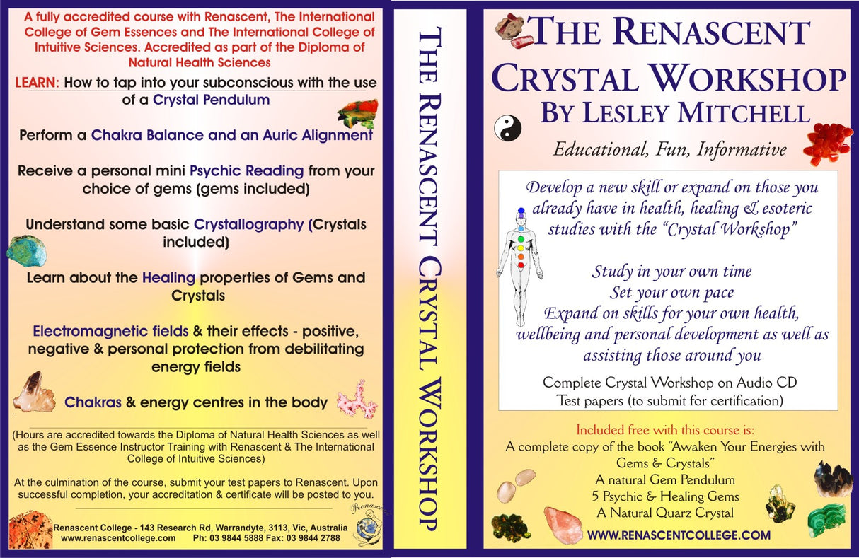 Crystal Healing Correspondence Course Workshop on CD