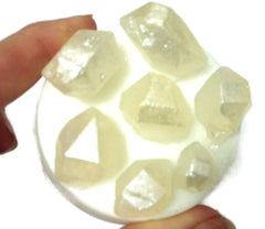 Herkimer Diamonds x 7 on Round Base Silicone Mould