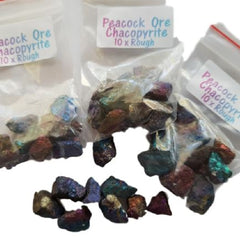 Tiny Peacock Ore Chalcopyrite Minerals