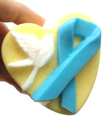 Peace Dove Awareness Ribbon Silicone Mould: Autism, Breast Cancer