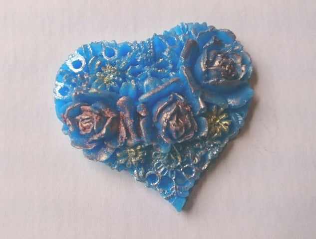 Rose Heart Mini Silicone Mould