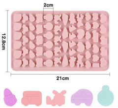 TRANSPORTATION Tray Silicone Mould, Bus, Car, Truck, Balloon, Plane, Ice Cream